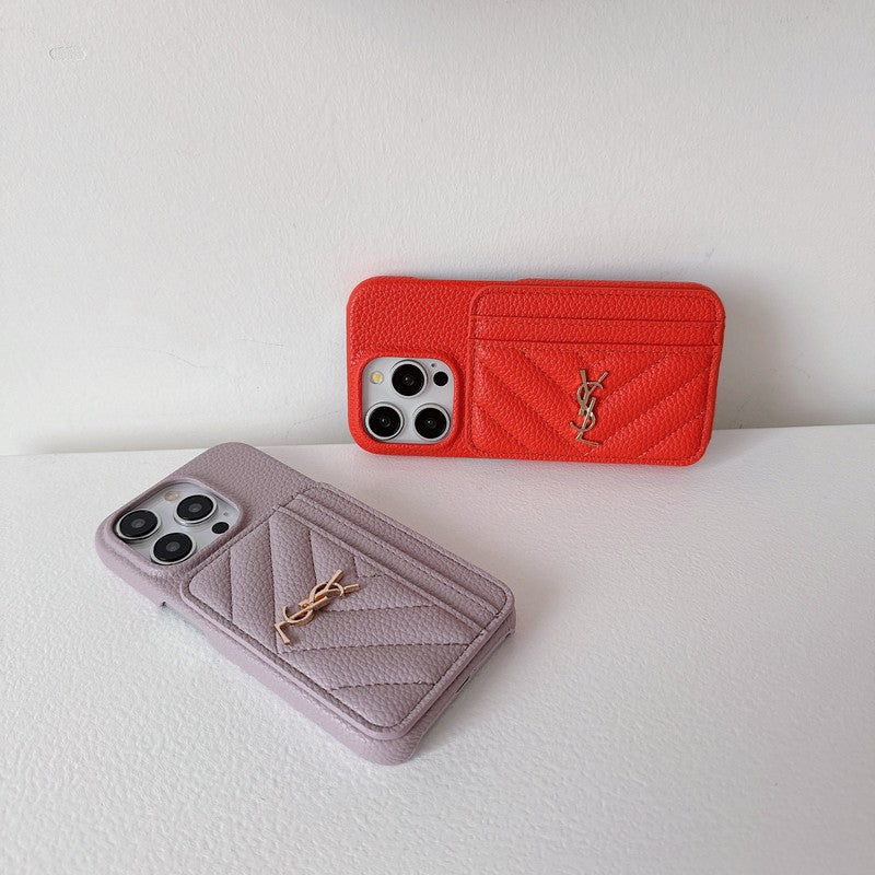Szent kártya táska színű bőr iPhone tok