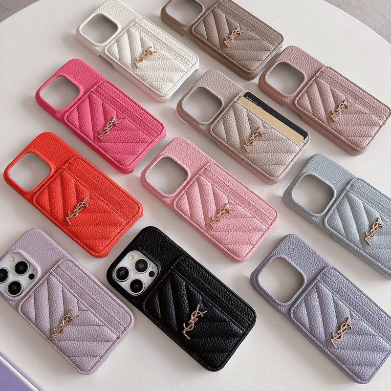 Szent kártya táska színű bőr iPhone tok