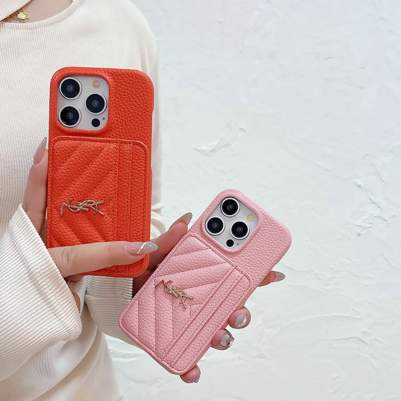 Szent kártya táska színű bőr iPhone tok
