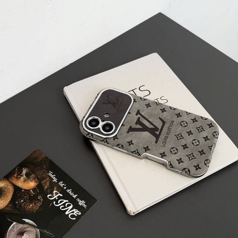 Lou Brown & Fekete színű bőr iPhone tok