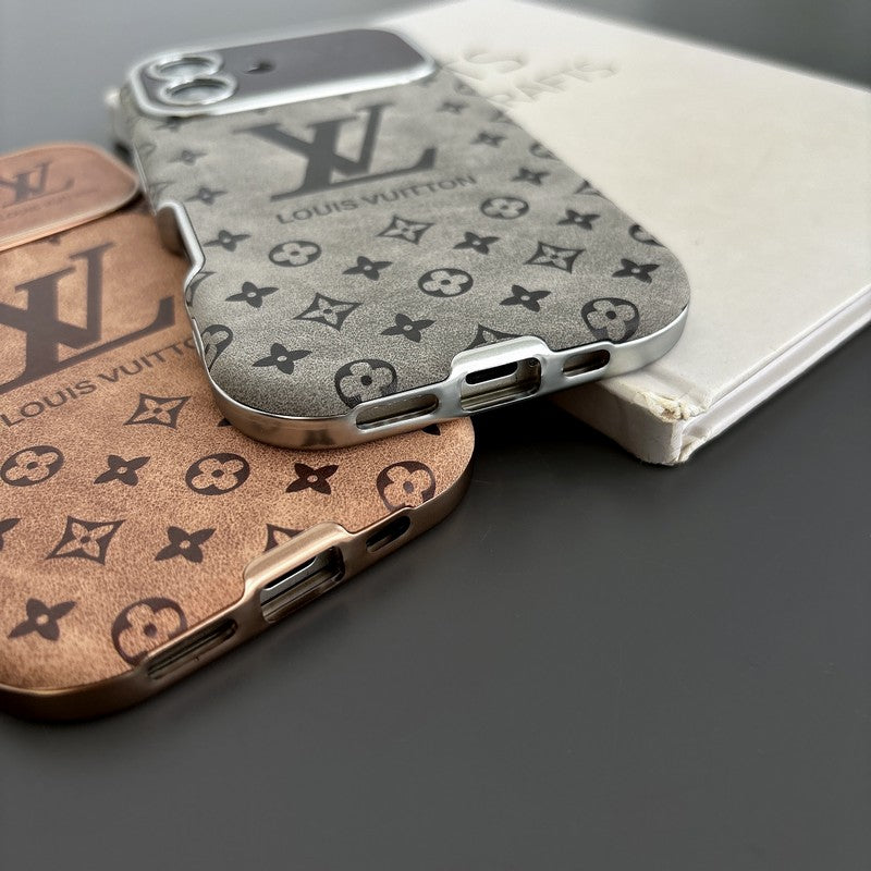 Lou Brown & Fekete színű bőr iPhone tok