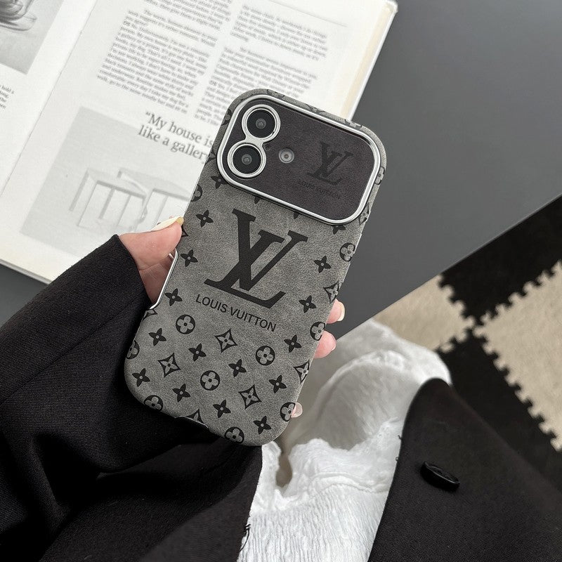 Lou Brown & Fekete színű bőr iPhone tok
