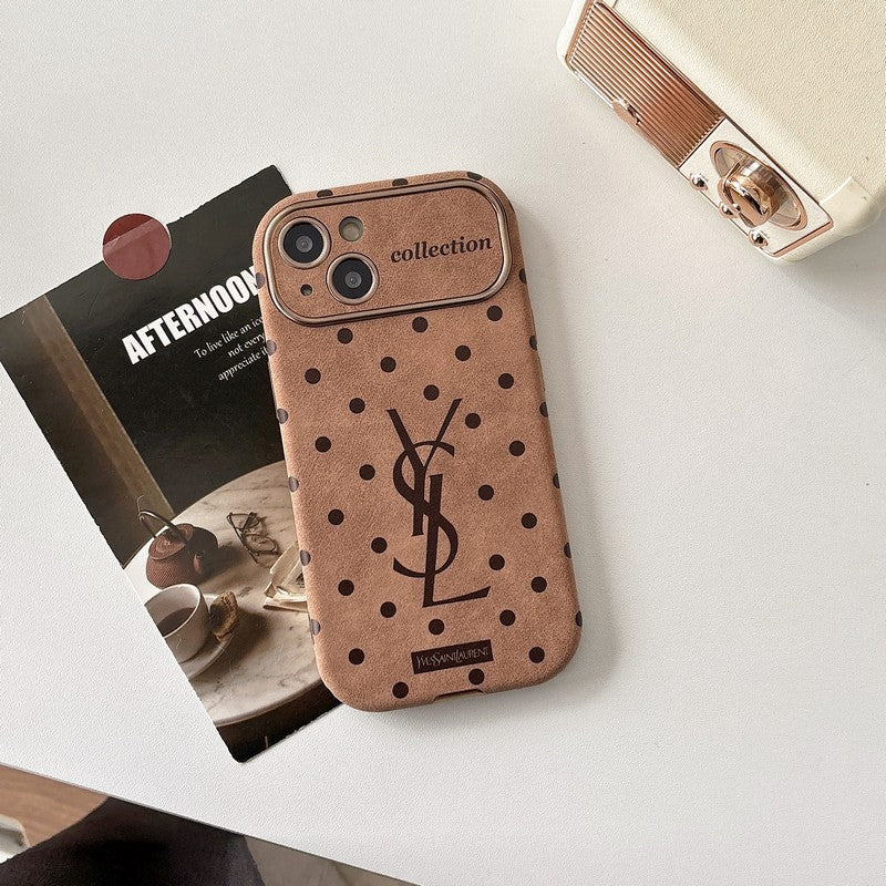 Szentbarna bőr iPhone tok