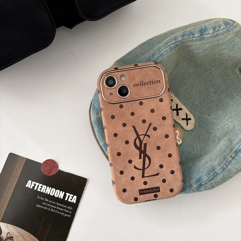 Szentbarna bőr iPhone tok