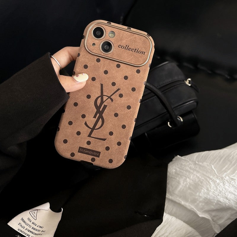 Szentbarna bőr iPhone tok