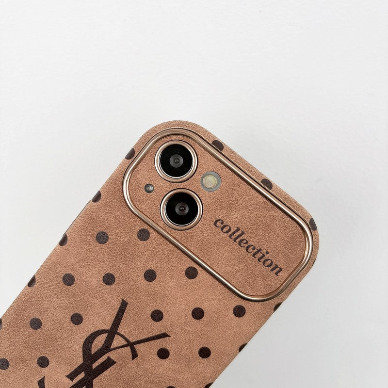 Szentbarna bőr iPhone tok