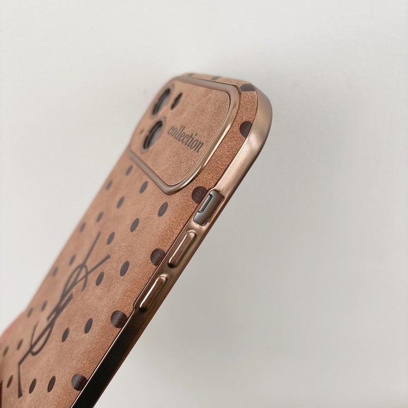 Szentbarna bőr iPhone tok