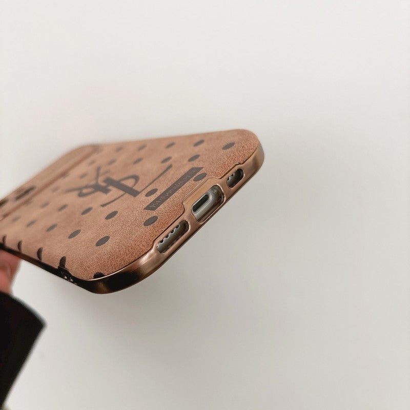 Szentbarna bőr iPhone tok