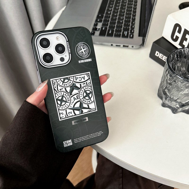 Kő fekete és kék iPhone tok