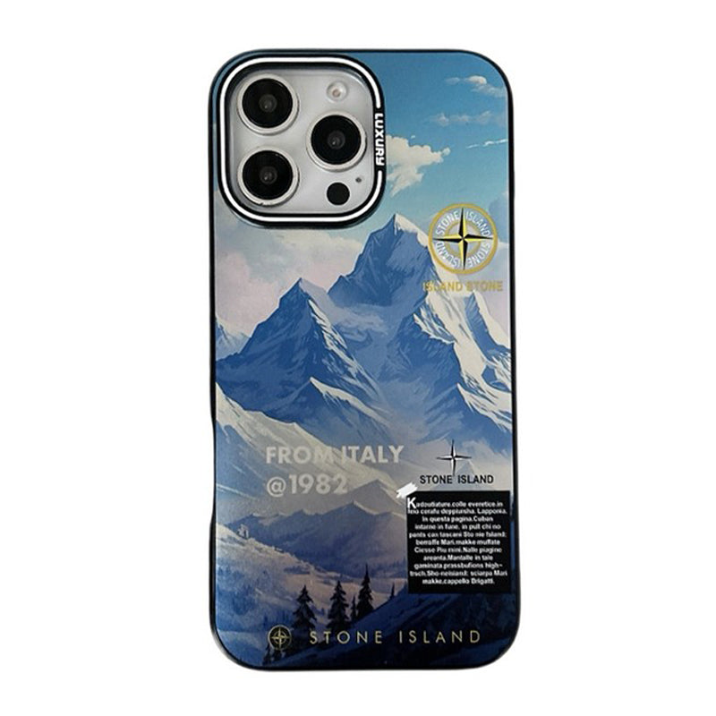 Kő fekete és kék iPhone tok