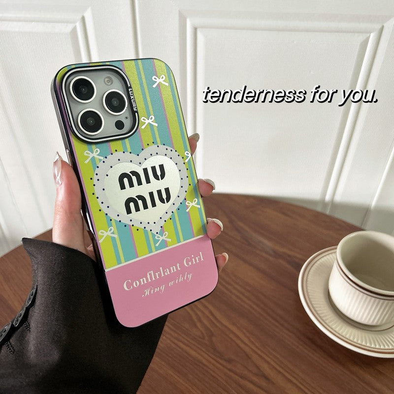 Miu Pink & Green iPhone tok