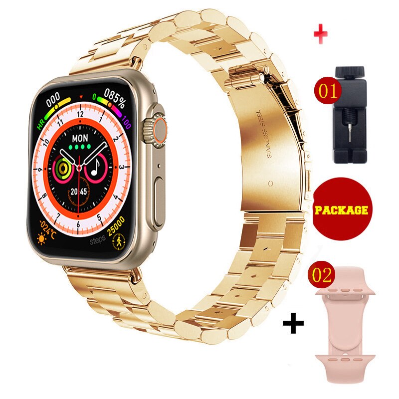 Nou Ultra Watch Men Men Smart Watch Series 8 NFC Door Access Smartwatch pentru benzi de ceas Android Apple Phone
