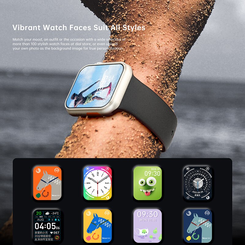 Nou Ultra Watch Men Men Smart Watch Series 8 NFC Door Access Smartwatch pentru benzi de ceas Android Apple Phone