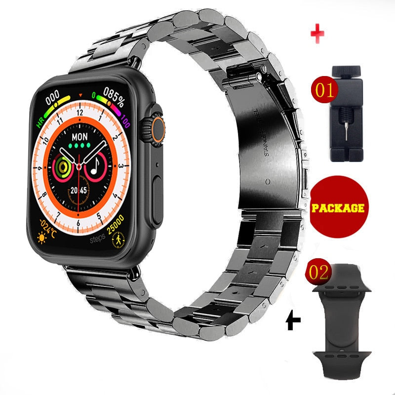 Nou Ultra Watch Men Men Smart Watch Series 8 NFC Door Access Smartwatch pentru benzi de ceas Android Apple Phone