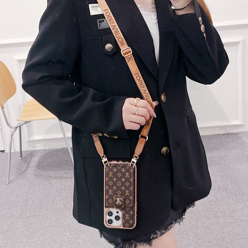 Lou Gold Cover Crossody iPhone tok