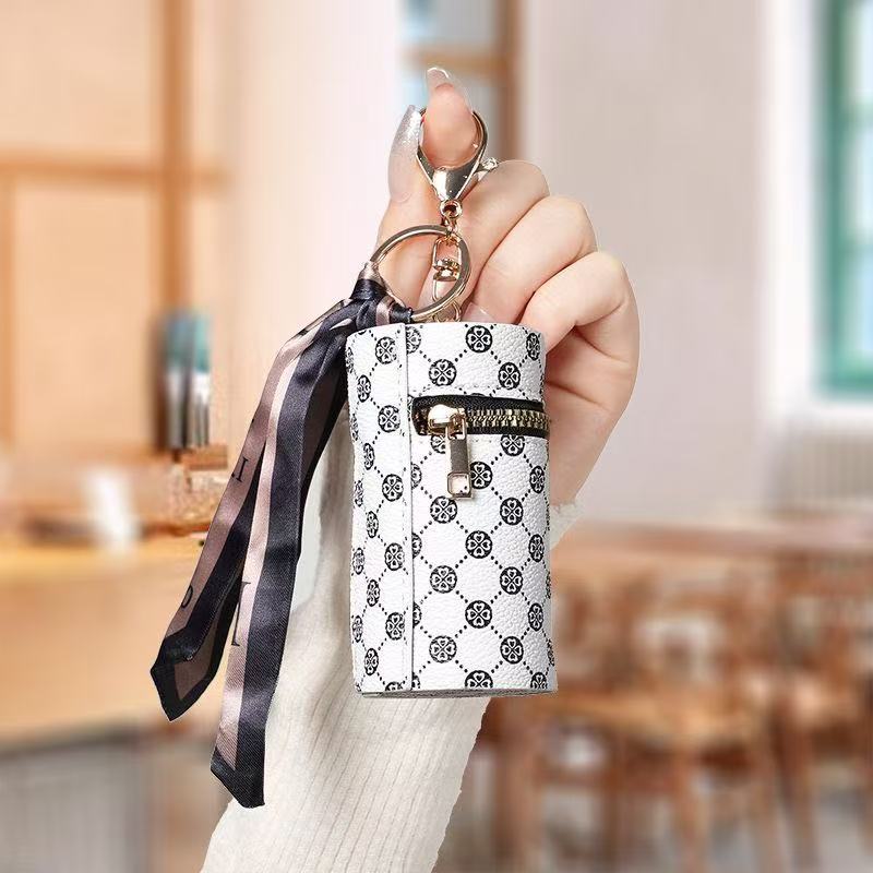 Lipstick holder.Key ring