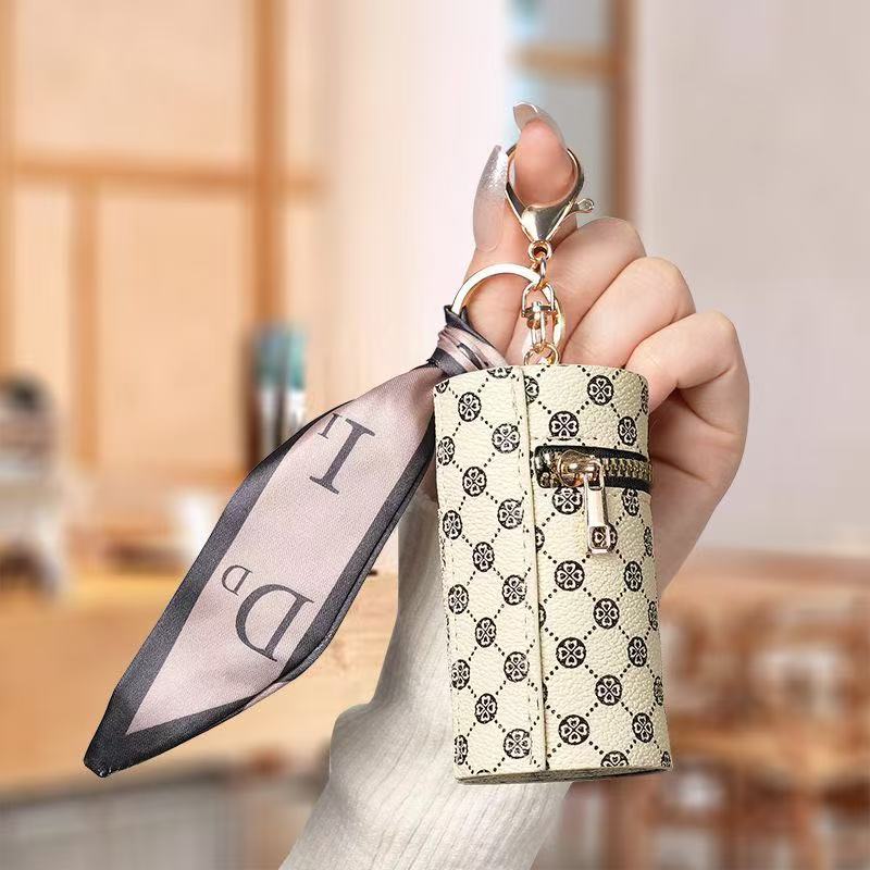 Lipstick holder.Key ring