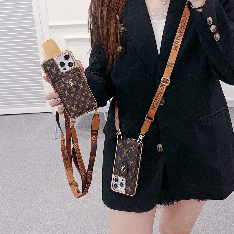 Lou Gold Cover Crossody iPhone tok
