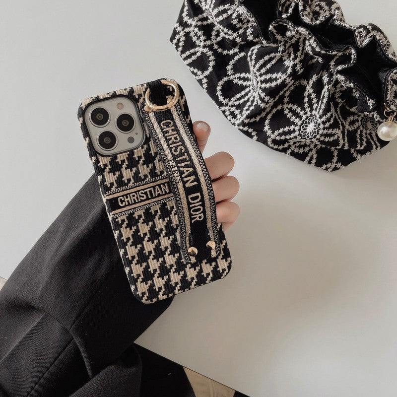 CD Houndstooth Armband iPhone Hülle
