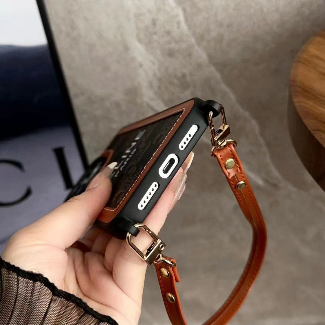 Fekete Celine iPhone tok pánt-SZ231124
