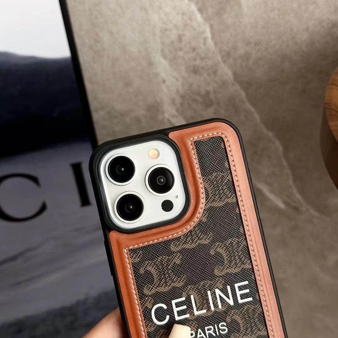 Fekete Celine iPhone tok pánt-SZ231124
