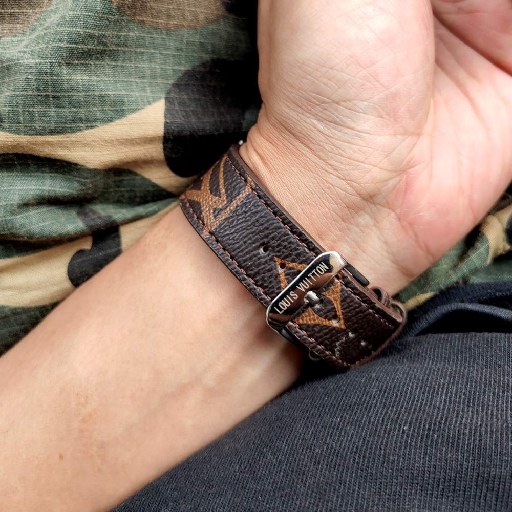 Klassisk brun luksuriøs stropp for Apple Watch -band