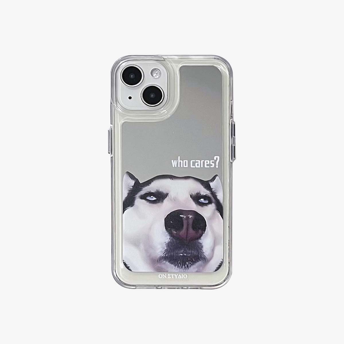 Mirror iPhone Case | Par katter og hunder som bryr seg (kjøp 2 og får 50% avslag på en)