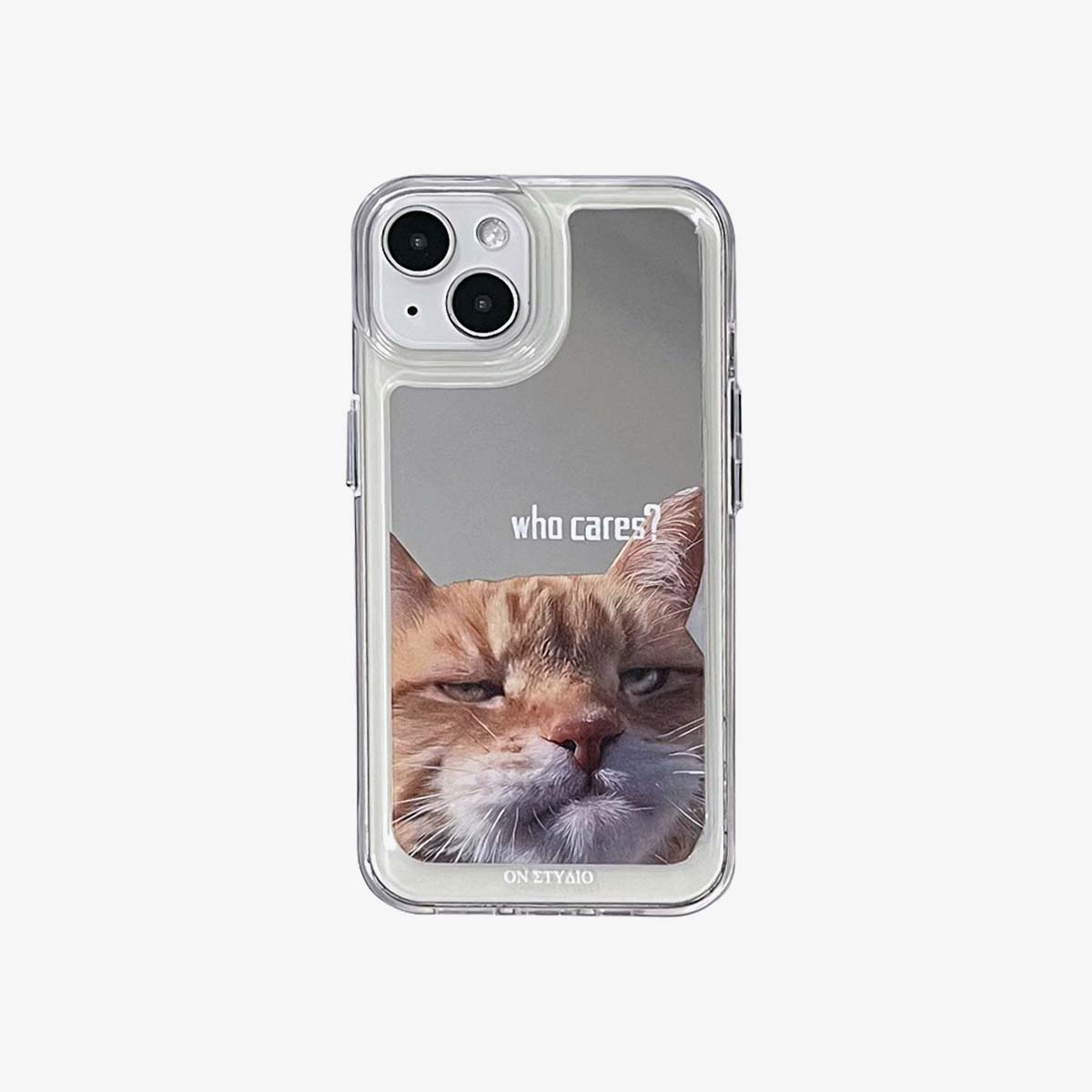 Mirror iPhone Case | Par katter og hunder som bryr seg (kjøp 2 og får 50% avslag på en)