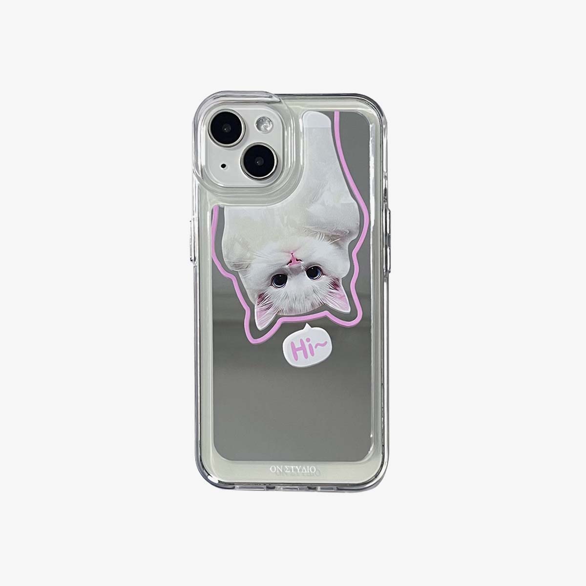 Tükör iPhone tok | Pár macskák és kutyák szia (vásárolj 2 és 50% -ot kapj le)