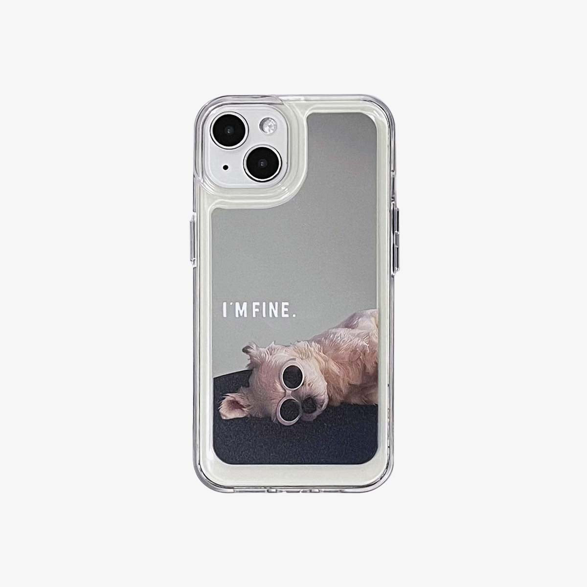 Carcasă pentru iPhone oglindă | Câini de cuplu sunt bine (cumpărați 2 și obțineți 50% din unul)