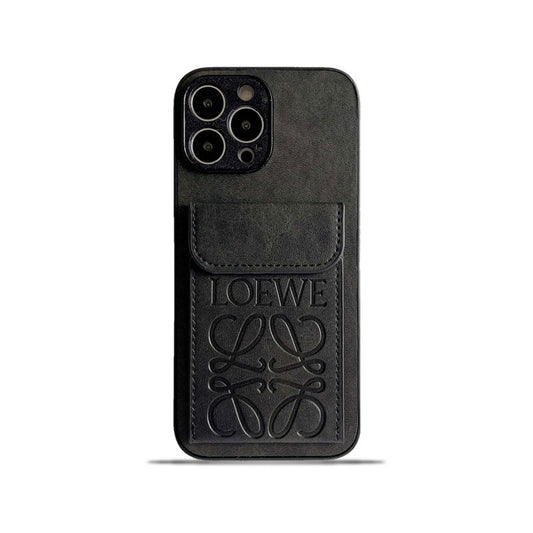 Loewe iPhone tok a kártyatartóval Black-LZP241448