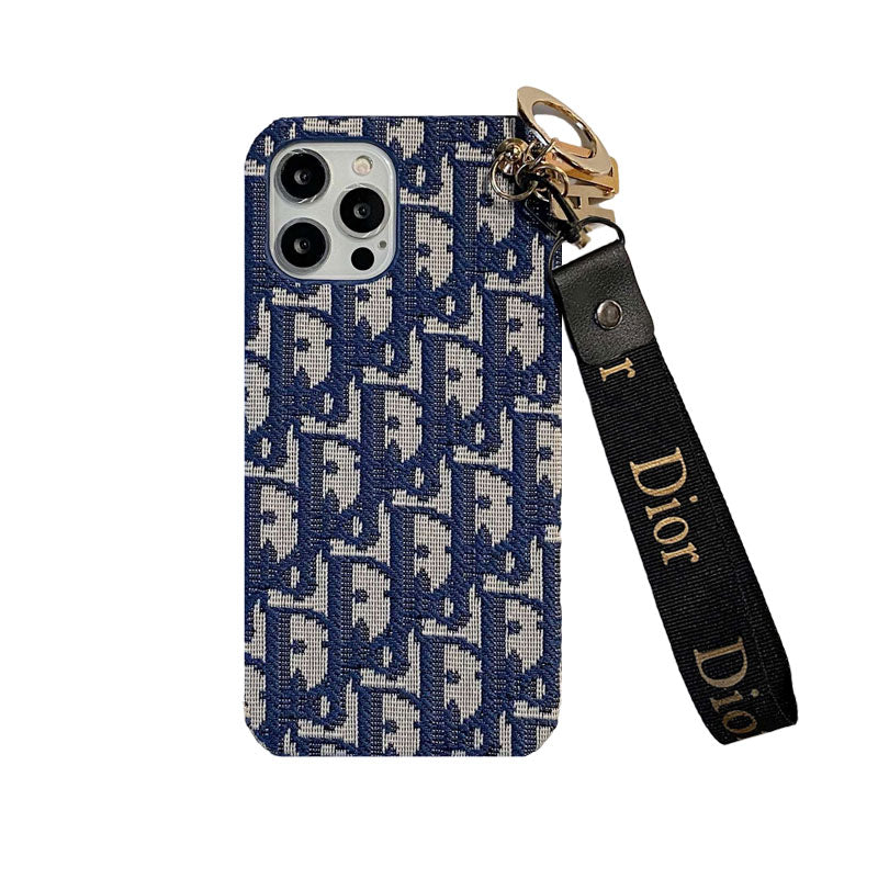 CD iPhone-taske med rem sort-GS240315