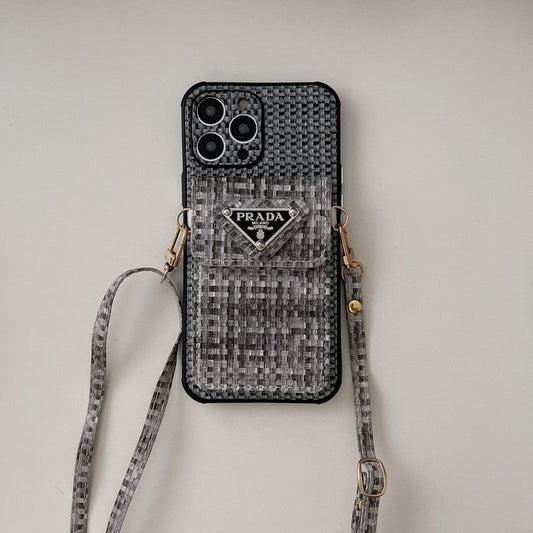 Pra Weave Card Bag Crossél iPhone tok