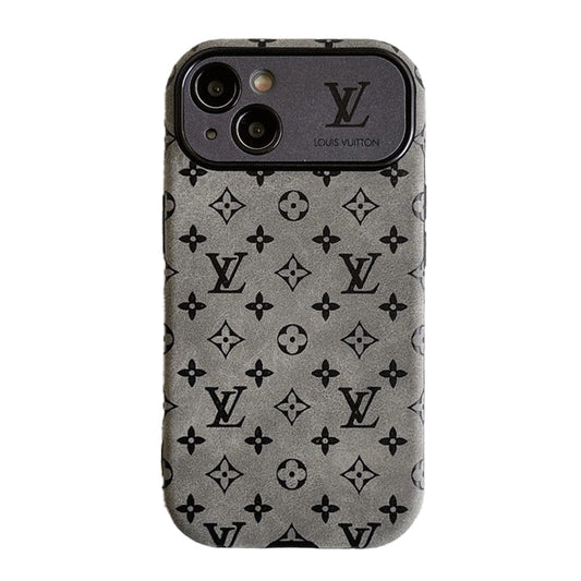 Lou Brown & Black Classic Leather iPhone tok