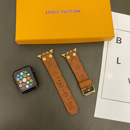 Armbånd de Rekchange Apple Aveec Décoration en nagler et monogramme en relieff Watch Bands
