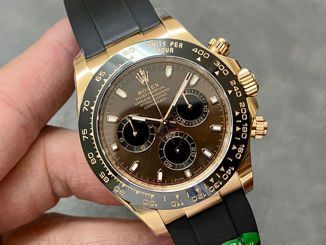 Lyx Chronograph Sportklocka med gummiband