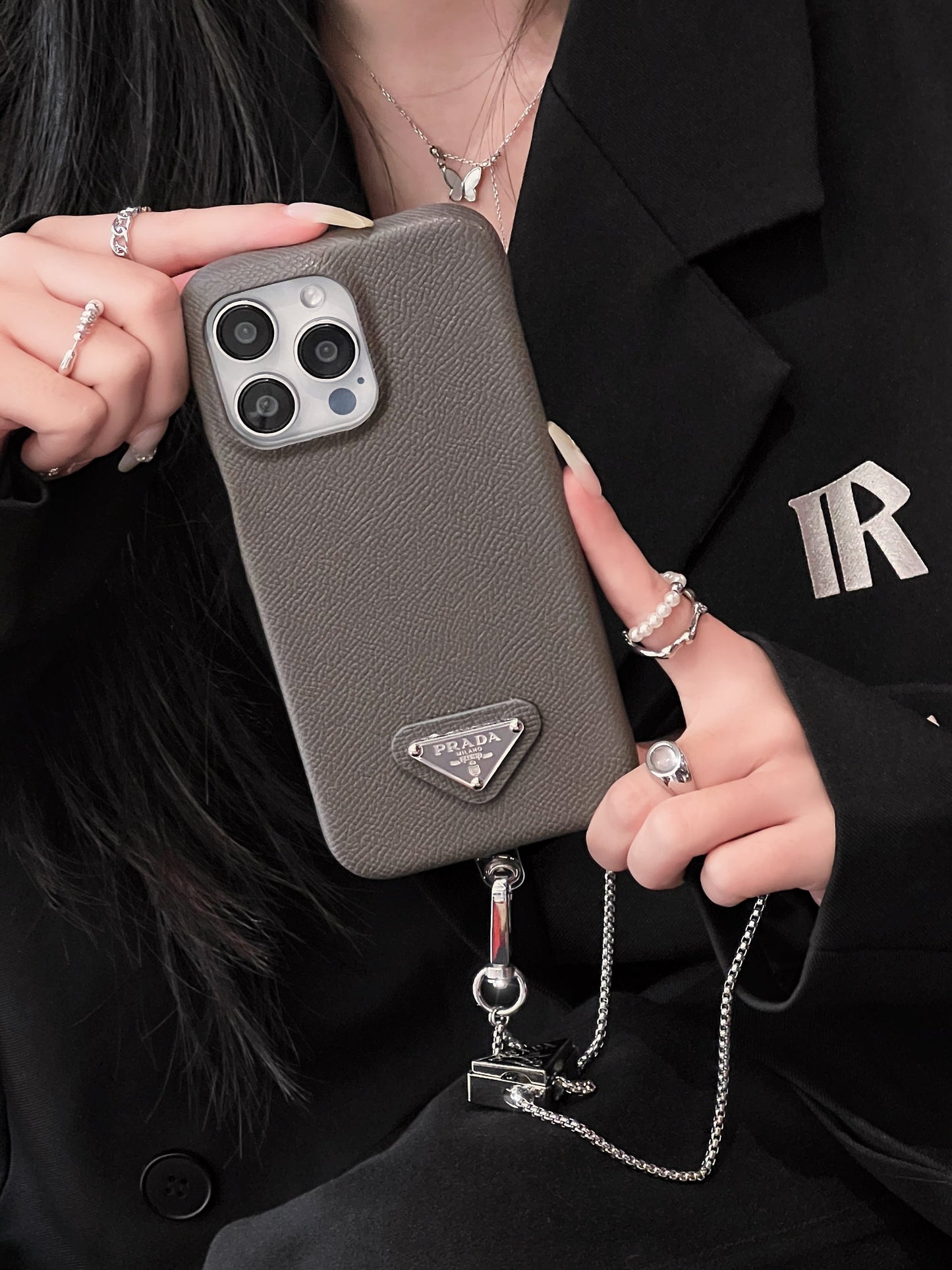PRA din piele Crossbody iPhone