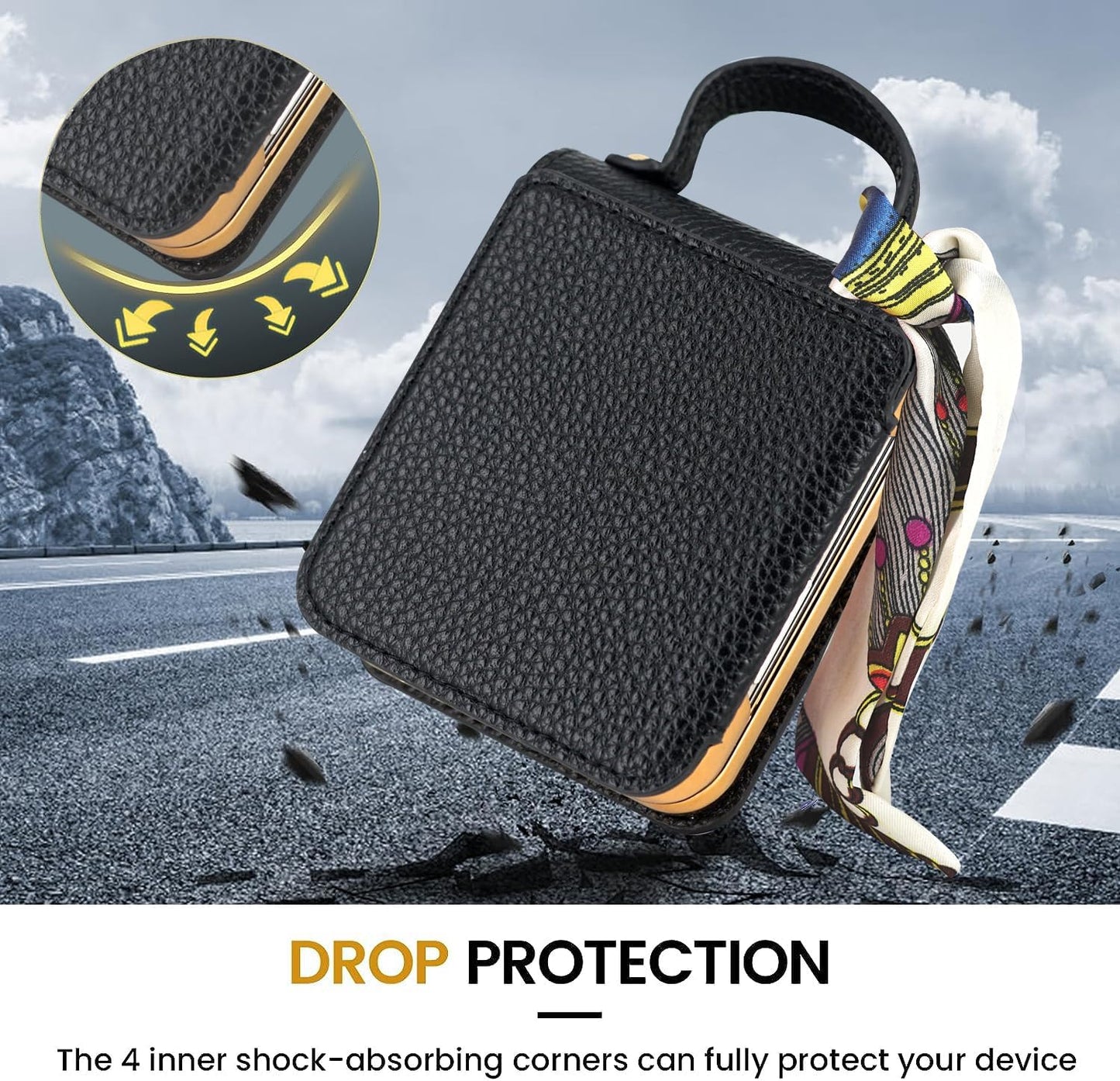 Samsung Luxury Leather Galaxy Z Flip 5/4 -kotelo