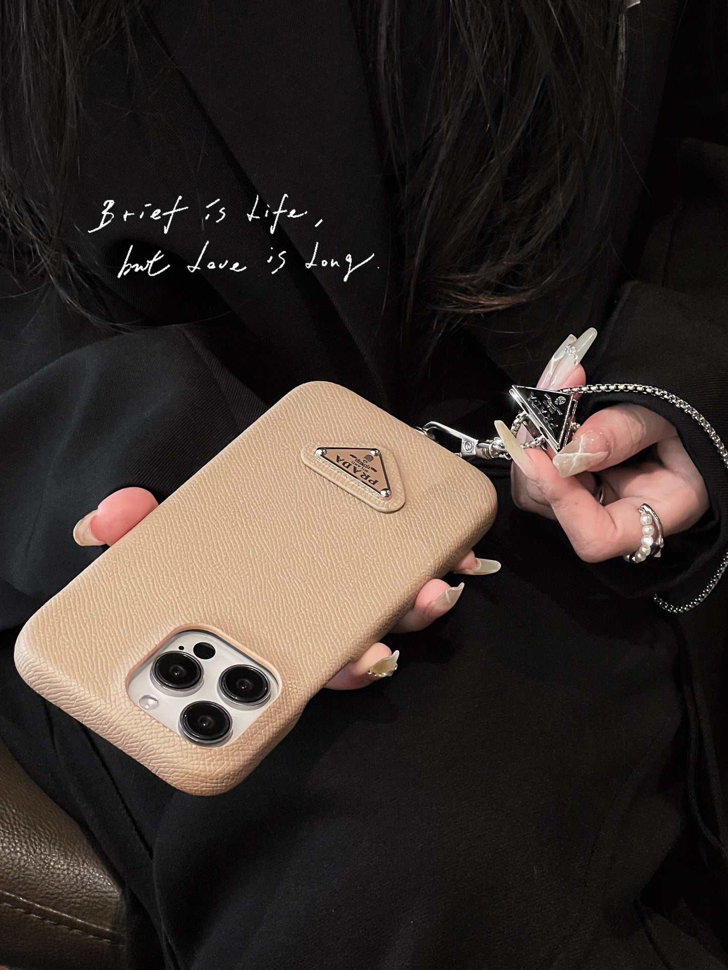 PRA din piele Crossbody iPhone