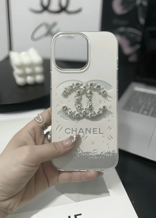 C.C Luxuriöse iPhone-Hülle mit Kristallen und Armband