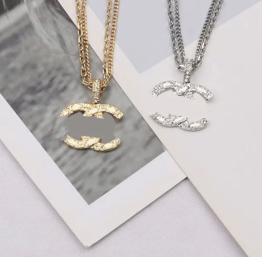 Designer Letter CC halskjede