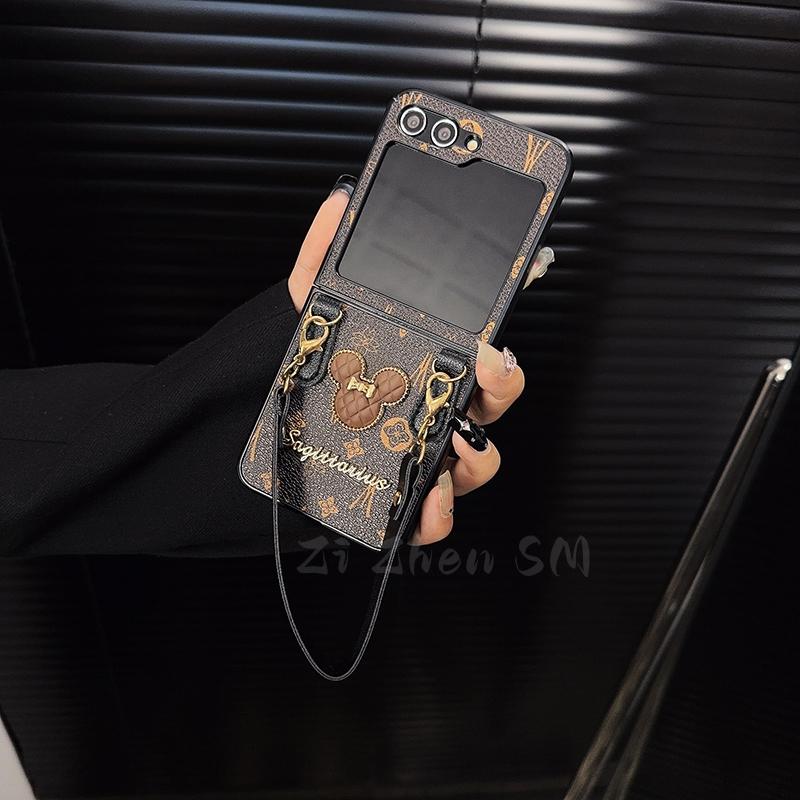 Samsung Luxury Leather Galaxy Z Flip 5/4/3 kotelo