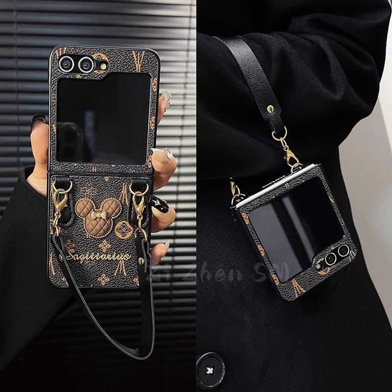 Samsung Luxury Leather Galaxy Z Flip 5/4/3 kotelo