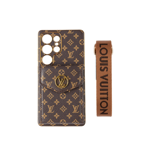 Advanced Leather Samsung Phone Case with Wallet and Strap.02