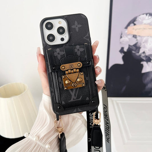 Lou Black & White CrossBody Chain iPhone -sag
