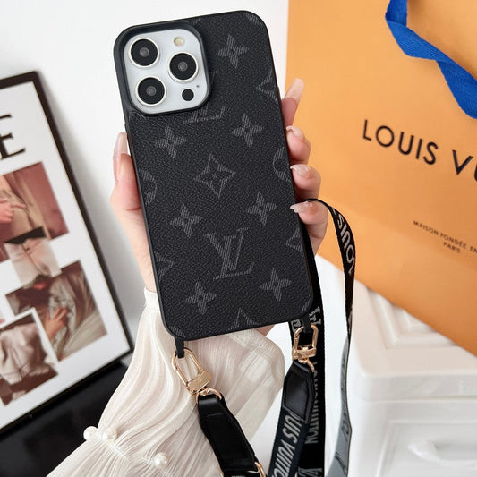 Lou Black & White CrossBody iPhone -sag