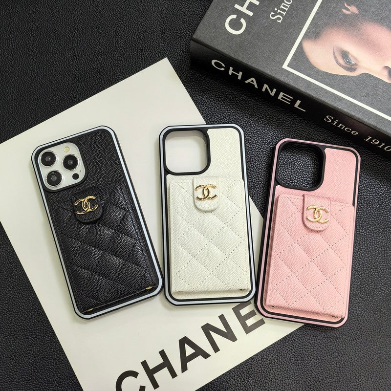 C.C iPhone-Hülle aus Leder zum Umhängen