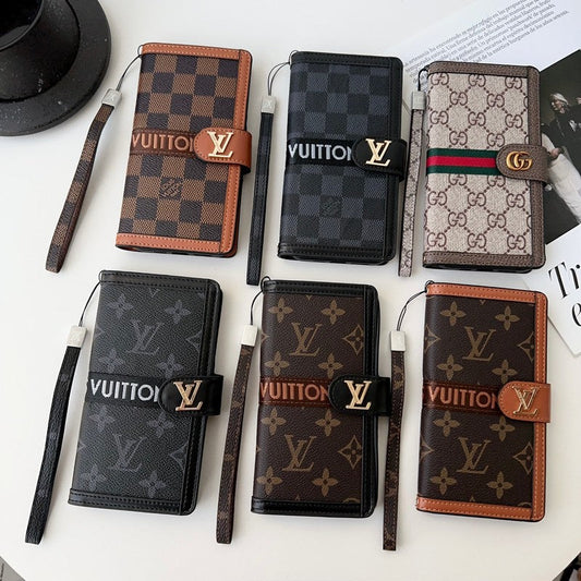 Lou oldalsó kártya táska kereszttest színű iPhone tok