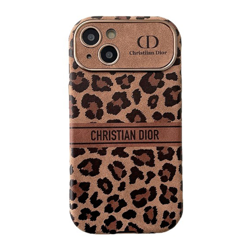 CD barna színű bőr iPhone tok