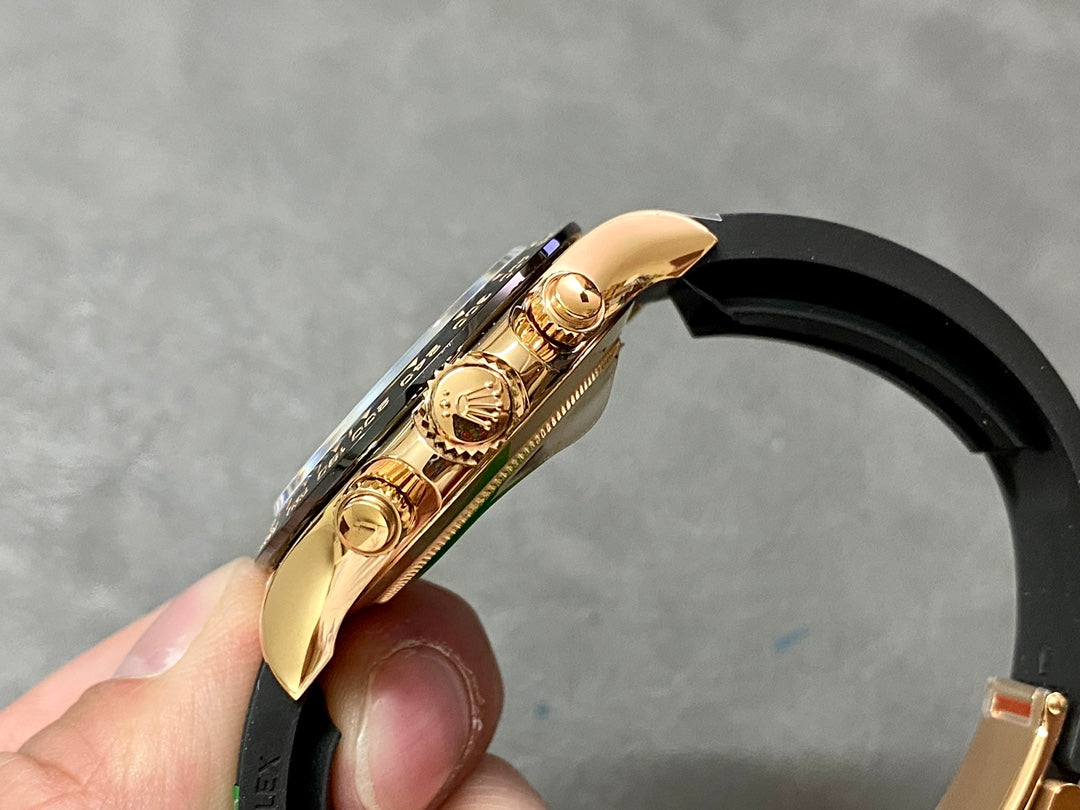 Lyx Chronograph Sportklocka med gummiband